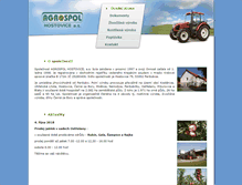 Tablet Screenshot of agrospol-hostovice.cz